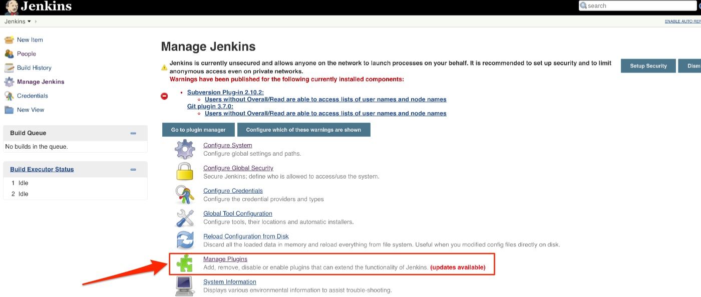 jenkins manage plugins