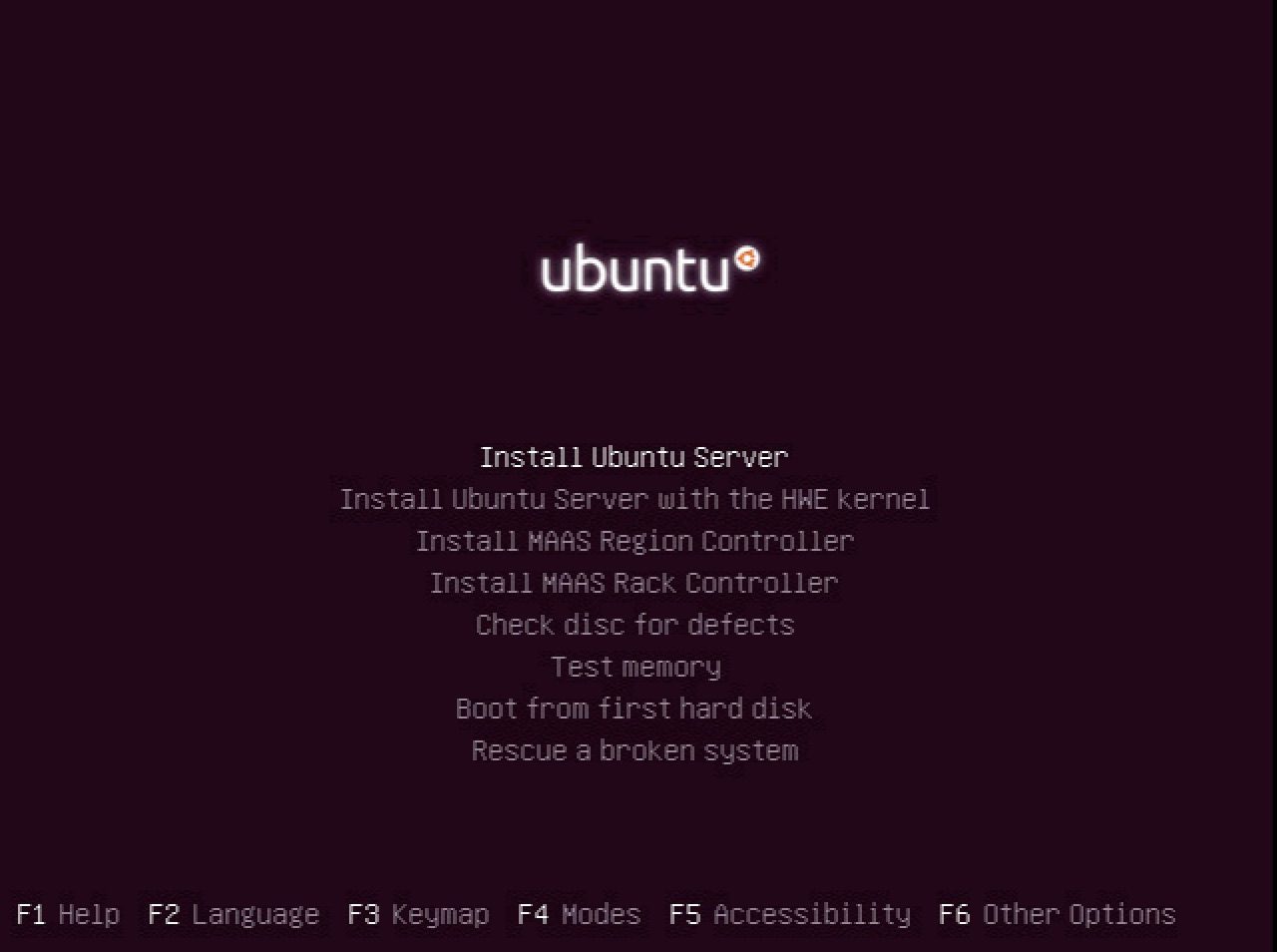 cài đặt ubuntu server