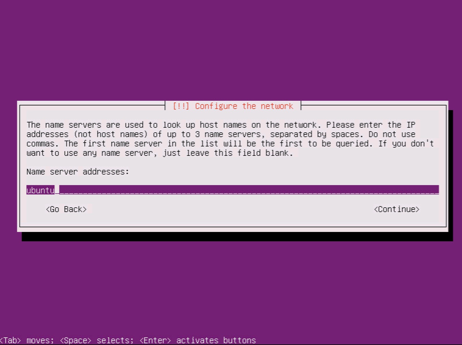 tạo hostname ubuntu server