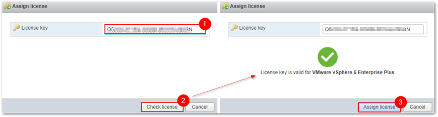 kích hoạt key license esxi qua web